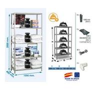 Simon Rack - Etagère Confort 2000x1000x400mm Gris foncé Charge 100Kg - COMFORT PLUS 5/400 Gris G