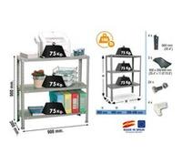 Simon Rack - Etagère de rangement 900x900x300mm Gris foncé Charge 75Kg - Advantage 3/300 Gris G