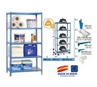 Simon Rack - Etagère de rangement Simonclick 1800x800x300mm Bleu galva Charge 180Kg - MINI 300 Bleu G