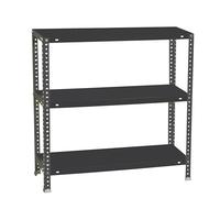 Simon Rack Étagère métallique 1000x1000x400 mm - Comfort | 3 hauteurs, Plateau métal, Point de flexion 100 kg, Peinture anticorrosion, Montage avec vis, Anthracite