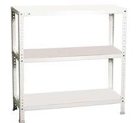 Simon Rack Étagère Métallique 1000x1000x500 mm, 3 Niveaux, Tablettes en Acier, 75 kg par Niveau, Blanc - Advantage