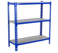 Etagère Légère Sans Vis Maderclick Plus 3/500 1000 Bleu/bois Bleu/bois 1000x1000x500 - Simonrack