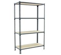 Etagère Légère Sans Vis Maderclick Plus 4/500 1500 Galva/bois Galva/bois 1500x1000x500 - Simonrack