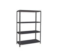 Simon Rack Étagère métallique 1500x900x500 mm - Comfort | 4 hauteurs, Plateau métal, Point de flexion 100 kg, Peinture anticorrosion, Montage avec vis, Anthracite