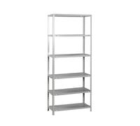 Simon Rack Étagère Métallique 2000x1000x300 mm, 6 Niveaux, Tablettes en Acier, 75 kg par Niveau, Galvanisé - Advantage