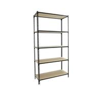 Etagère Légère Sans Vis Maderclick Plus 5/300 Antracite/bois Antracite/bois 2000x1000x300 - Simonrack