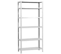 Simon Rack Étagère Métallique 2000x800x300 mm, 6 Niveaux, Tablettes en Acier, 100 kg par Niveau, Blanc - Comfort