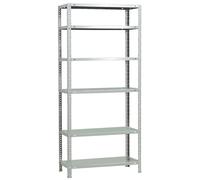 Simon Rack Étagère Métallique 2000x900x300 mm, 6 Niveaux, Tablettes en Acier, 100 kg par Niveau, Blanc - Comfort