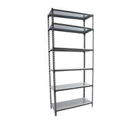 Etagère Légère Sans Vis Simonclick 6/400 Antracite/galva Antracite/galva 2500x900x400 - Simonrack