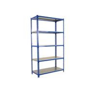 Etagère Légère Sans Vis Simonclick 5/300 Bleu/galva Bleu/galva 1800x900x300 - Simonrack