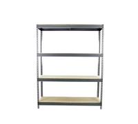 Simon Rack Étagères Charge Lourde 2000x2100x600 mm, 4 Niveaux en Bois, 500 kg par Niveau, Structure Acier, Gris - Simonforte