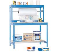 Simon Rack - Kit Etabli 1440x1200x750mm - BT-4 1200 BLEU/BOIS