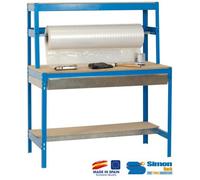 Simon Rack - Kit Etabli avec tiroir 1440x1200x750mm - BT-4 BOX 1200 BLEU/BOIS