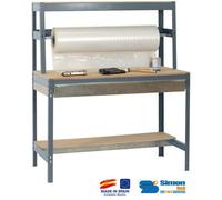 Simon Rack - Kit Etabli avec tiroir 1440x900x750mm - BT-4 BOX 900 GRIS FONCE/BOIS