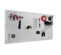 Panneau Mural Panelclick 900x400 Galva + 14 Hook + 3 Acce Galvanisé 400x900x35 - Simonrack