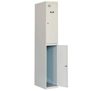 Simon Rack Vestiaire Métallique 2 Portes avec Clé, 1800x300x500 mm, Gris - Simonlocker