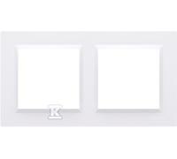 Simon10 CR2/11 Plaque 2 postes blanc horiz./vert.