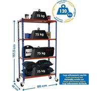 SIMONCLICK MOBILE MINI 4/400 1500 BLEU/NAR/GAL Étagère métallique