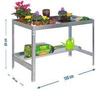 SIMONGARDEN DESK 1500x600 GALVA/GALVA-Anzuchttisch