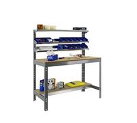 SimonRack 338100045157514 Bt/1 1500 Kit d' Etabli Gris Foncé/Bois