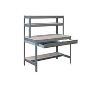 SimonRack 338100945157514 Kit Bt/1 Box 1500 Kit d'Etabli Gris Foncé/Bois