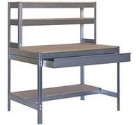 Simonrack Établi SIMONWORK BT1 BOX 1 tiroir argent 121 x 61 x 144,5 cm