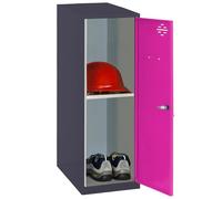 Simonrack Casier Vestiaire Metallique Petit, 915x300x500 mm, Armoire Metallique Petit, Comprend la nthracite/Rosé - Simonlocker