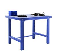 SimonRack Etabli d’Atelier, Capacité de Charge 600 kg, 830x1500x730 mm, Table de Travail Bricolage, Bleu - BT6