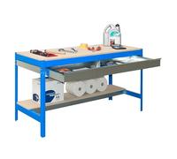 Simonrack Établi d'atelier Simonwork BT0 Box 1200, 600 kg, 842x1210x760 mm, Bleu/Bois