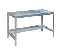 Simonrack - Établi métallique 2 niveaux - 840 x 1500 x 600 mm - KIT SIMONGARDEN DESK - Gris - Galvanisé
