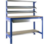 Simonrack Établi SIMONWORK BT1 BOX blau 1 Schublade 151,0 x 76,0 x 144,5 cm