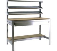 Simonrack Établi SIMONWORK BT1 BOX silber 1 Schublade 121,0 x 61,0 x 144,5 cm