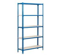 Simonrack Étagère pour charges lourdes KIT SIMONCLICK 5/400 442100024189045 bleu, blanc 90,0 x 40,0 x 180,0 cm