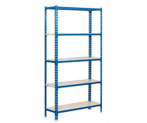 Simonrack Étagère pour charges lourdes KIT SIMONCLICK 5/400 442100024189045 bleu, blanc 90,0 x 40,0 x 180,0 cm