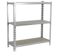 Etagère Légère Sans Vis Maderclick Plus 3/500 1000 Galva/bois Galva/bois 1000x1000x500 - Simonrack