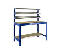 SimonRack - Kit Etabli 1440x900x600mm Charge 400Kg - SIMONWORK BT-1 900 BLEU/BOIS SIMONRA