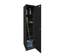 SimonRack Simonlocker Armoire à balais Multifonction, 1 Portes, 4 étagères, 1 800 x 400 x 400 mm, Anthracite