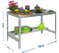 Simonrack Table à plantes SIMONGARDEN argent 90,0 x 60,0 x 84,0 cm