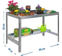 Simonrack Table à plantes SIMONGARDEN argent 90,0 x 60,0 x 84,0 cm