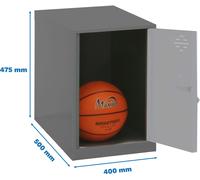 Simonrack Vestiaire SIMONLOCKER DISM anthracite, gris 8425437117688, 1 casier 40,0 x 50,0 x 47,5 cm