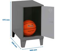 Simonrack Vestiaire SIMONLOCKER DISM anthracite, gris 8425437119897, 1 casier 30,0 x 50,0 x 57,5 cm