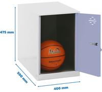 Simonrack Vestiaire SIMONLOCKER DISM blanc, gris 8425437117626, 1 casier 40,0 x 50,0 x 47,5 cm