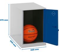 Simonrack Vestiaire SIMONLOCKER DISM bleu, gris 8425437117534, 1 casier 40,0 x 50,0 x 47,5 cm