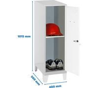 Simonrack Vestiaire SIMONLOCKER DISM gris, blanc 8425437122026, 1 casier 40,0 x 50,0 x 101,5 cm