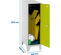 Simonrack Vestiaire SIMONLOCKER DISM gris, vert 8425437120305, 1 casier 30,0 x 50,0 x 101,5 cm