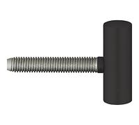SIMONSWERK 5 010001 0 10707 Variant V0020 Charnière de porte Ø 15 mm pour portes en bois contrefait, acier noir, argent