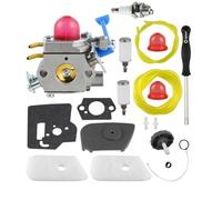 SIMPERAC Carburateur pour tondeuse Husqvarna 128LD 128CD 128L 128R 128RJ 545081848 Carburateur de rechange pour Zama C1Q-W40A 545081850 avec kit de couvercle de filtre à air