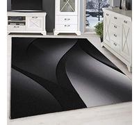 Tapis Modern Salon - ADRIENNE - Noir - 200 x 290 cm - 100% Polypropylène - SIMPEX