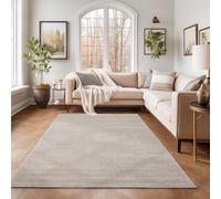 SIMPEX Tapis de salon, chambre, couloir, salle à manger, cuisine, couleur crème, design moderne, 11 mm, moelleux, 280 x 370 cm