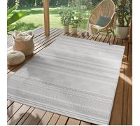 SIMPEX Tapis d'extérieur 200x290 cm, cuisine, Balcon, boheme design scandinave Gris